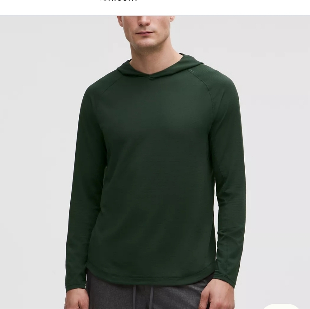 NWT Lululemon License To Train Long Sleeve Hoodie Mens S Rain Forest Green